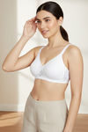 Zivame Laminated Cup Non Wired Full Coverage T-Shirt Bra - White — thumbnail 4