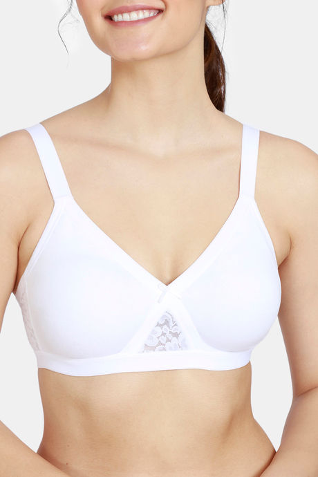 Zivame Laminated Cup Non Wired Full Coverage T-Shirt Bra - White — image 6