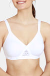 Zivame Laminated Cup Non Wired Full Coverage T-Shirt Bra - White — thumbnail 6