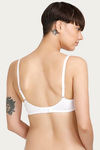 Zivame Double Layered Non Wired 3/4th Coverage Bra - White — thumbnail 3