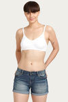 Zivame Double Layered Non Wired 3/4th Coverage Bra - White — thumbnail 4