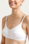 Zivame Double Layered Non Wired 3/4th Coverage Bra - White — thumbnail 5