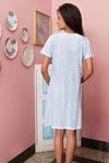 Zivame Fine Cotton Blossom Print V Neck Night Dress — thumbnail 2