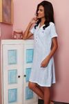 Zivame Fine Cotton Blossom Print V Neck Night Dress — thumbnail 3