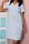 Zivame Fine Cotton Blossom Print V Neck Night Dress — thumbnail 5