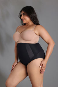 Zivame All Day Highwaist Shaper Brief - Black — thumbnail 1