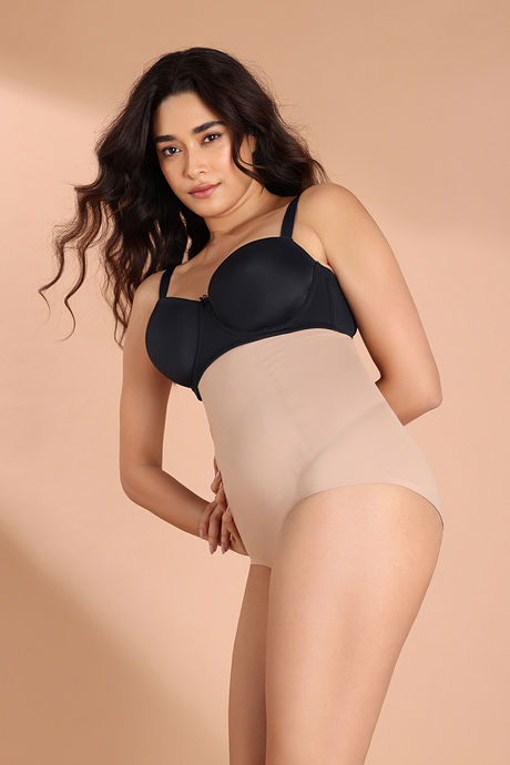 Buy Zivame All Day Highwaist Shaper Brief - Skin