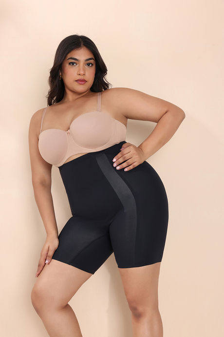 Zivame All Day Highwaist Thigh Shaper- Black — image 11