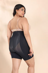 Zivame All Day Highwaist Thigh Shaper- Black — thumbnail 12