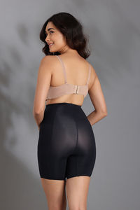 Zivame All Day Highwaist Thigh Shaper- Black — thumbnail 4