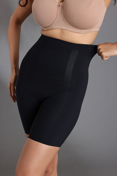 Zivame All Day Highwaist Thigh Shaper- Black — image 9