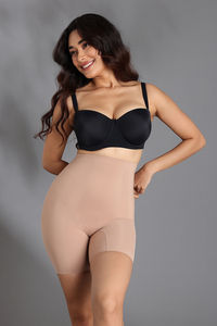 Zivame All Day Highwaist Thigh Shaper- Skin — thumbnail 8