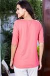 Zivame Soulfit Box Fit Asymmetric Hem Top- Coral — thumbnail 2