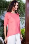 Zivame Soulfit Box Fit Asymmetric Hem Top- Coral — thumbnail 4