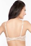 Zivame Lace Embrace Wired Moderate Push Up Peach Bra — thumbnail 2