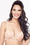 Zivame Lace Embrace Wired Moderate Push Up Peach Bra — thumbnail 3