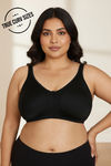 Zivame True Curv Cotton Laminated Non Wired Full Coverage Sag Lift Bra - Black — thumbnail 1