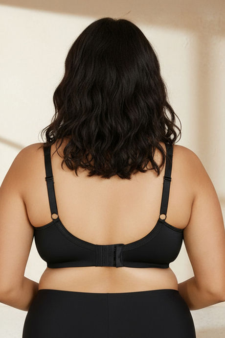 Zivame True Curv Cotton Laminated Non Wired Full Coverage Sag Lift Bra - Black — image 2