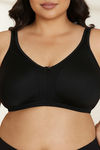 Zivame True Curv Cotton Laminated Non Wired Full Coverage Sag Lift Bra - Black — thumbnail 5