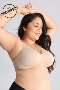 Zivame True Curv Cotton Laminated Non Wired Full Coverage Sag Lift Bra - Skin — thumbnail 1
