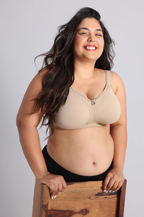 Zivame True Curv Cotton Laminated Non Wired Full Coverage Sag Lift Bra - Skin — image 4