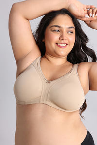 Zivame True Curv Cotton Laminated Non Wired Full Coverage Sag Lift Bra - Skin — thumbnail 5