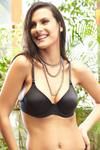 Zivame Priority Padded Wired Full Coverage T-Shirt Bra-Black — thumbnail 4