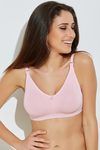 Zivame Seamless Moulded Double Layer Side Support Nursing Bra- Pink — thumbnail 6