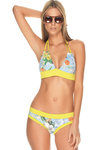 Zivame Aqua Classic Floral Plunge Bikini Set With Removable Cups — thumbnail 1