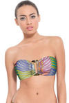 Zivame Aqua Multicolour Bandeau Bikini Set With Adjustable Bottom Sides — thumbnail 3