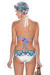Zivame Aqua Lavender Floral Halter Bikini Set With Removable Cups — thumbnail 2