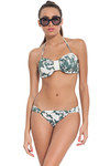 Zivame Aqua Floral Print Bandeau Bikini Set With Removable Cups — thumbnail 1