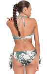 Zivame Aqua Floral Print Bandeau Bikini Set With Removable Cups — thumbnail 2