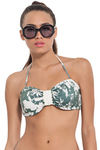 Zivame Aqua Floral Print Bandeau Bikini Set With Removable Cups — thumbnail 3