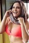 Zivame Padded Non Wired 3/4th Coverage T-Shirt Bra-Neon Coral — thumbnail 6