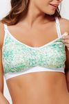 Zivame Double Layered Non Wired Full Coverage T-Shirt Bra-Geo Green — thumbnail 2
