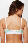 Zivame Double Layered Non Wired Full Coverage T-Shirt Bra-Geo Green — thumbnail 3