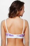 Zivame Double Layered Non Wired Full Coverage Maternity / Nursing Bra-Geo Lavender — thumbnail 3