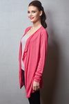 Zivame Viscose Asymetric Shrug- Pink — thumbnail 3