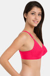 Souminie Single Layered Non-Wired Full Coverage Minimiser - Dark Pink — thumbnail 2