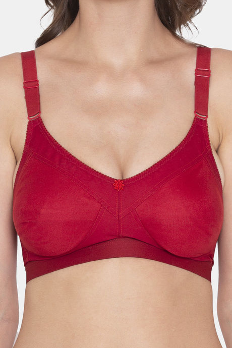 Souminie Double Layered Non-Wired Full Coverage Minimiser - Red — image 4