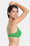 Souminie Single Layered Non-Wired Full Coverage Blouse Bra - Green — thumbnail 4