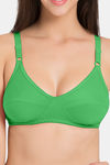 Souminie Single Layered Non-Wired Full Coverage Blouse Bra - Green — thumbnail 5