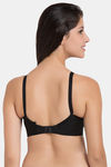 Souminie Double Layered Non-Wired Full Coverage Blouse Bra - Black — thumbnail 2