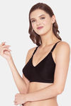 Souminie Double Layered Non-Wired Full Coverage Backless Bra - Black — thumbnail 4