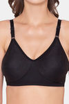 Souminie Double Layered Non-Wired Full Coverage Backless Bra - Black — thumbnail 5