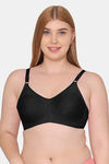 Souminie Double Layered Non-Wired Full Coverage Sag Lift Bra - Black — thumbnail 1