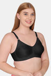 Souminie Double Layered Non-Wired Full Coverage Sag Lift Bra - Black — thumbnail 3