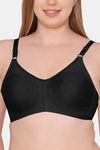 Souminie Double Layered Non-Wired Full Coverage Sag Lift Bra - Black — thumbnail 5