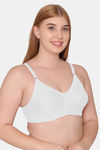 Souminie Double Layered Non Wired Full Coverage Sag Lift Bra - White — thumbnail 3
